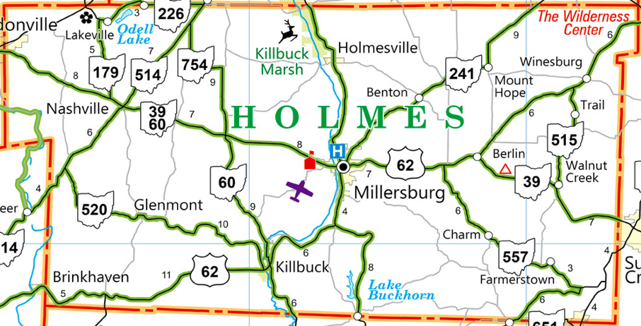 Holmes county map