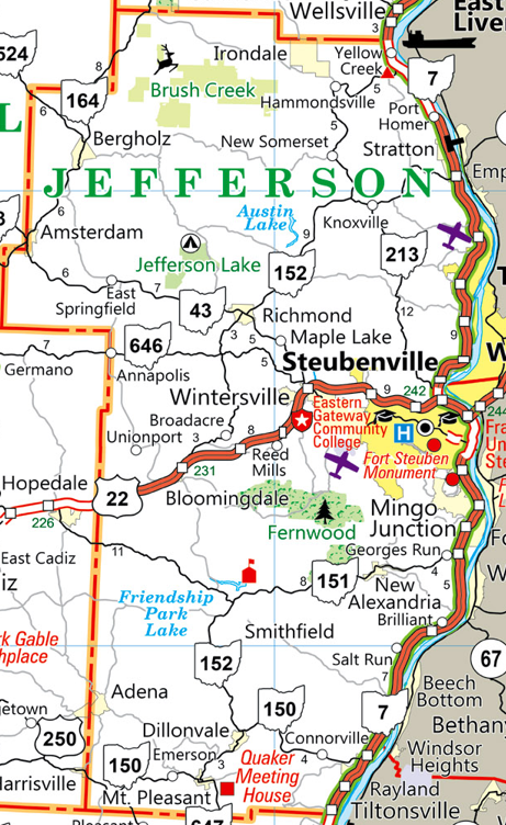 Jefferson county map